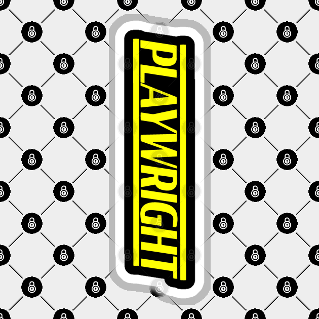 Playwright Sticker by CafeConCawfee